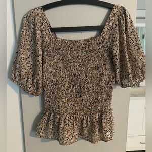 Sienna Sky floral Smocked top